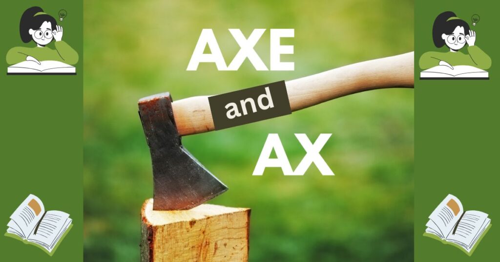 Examples of "Axe" and "Ax" in Sentences