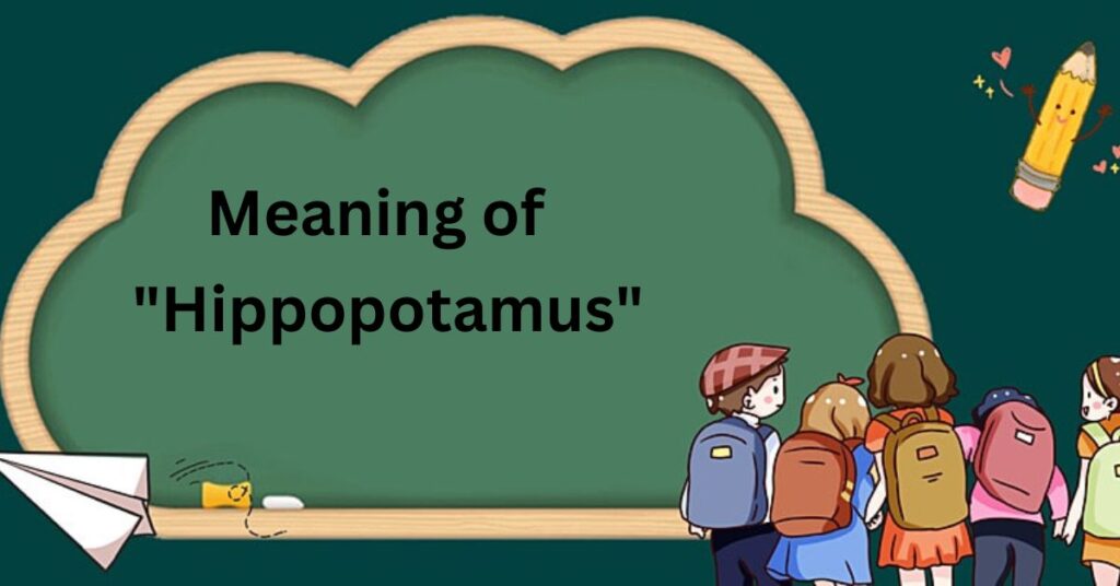 The Meaning Behind "Hippopotamus"