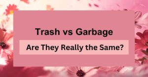 Trash vs Garbage: Are They Really the Same?