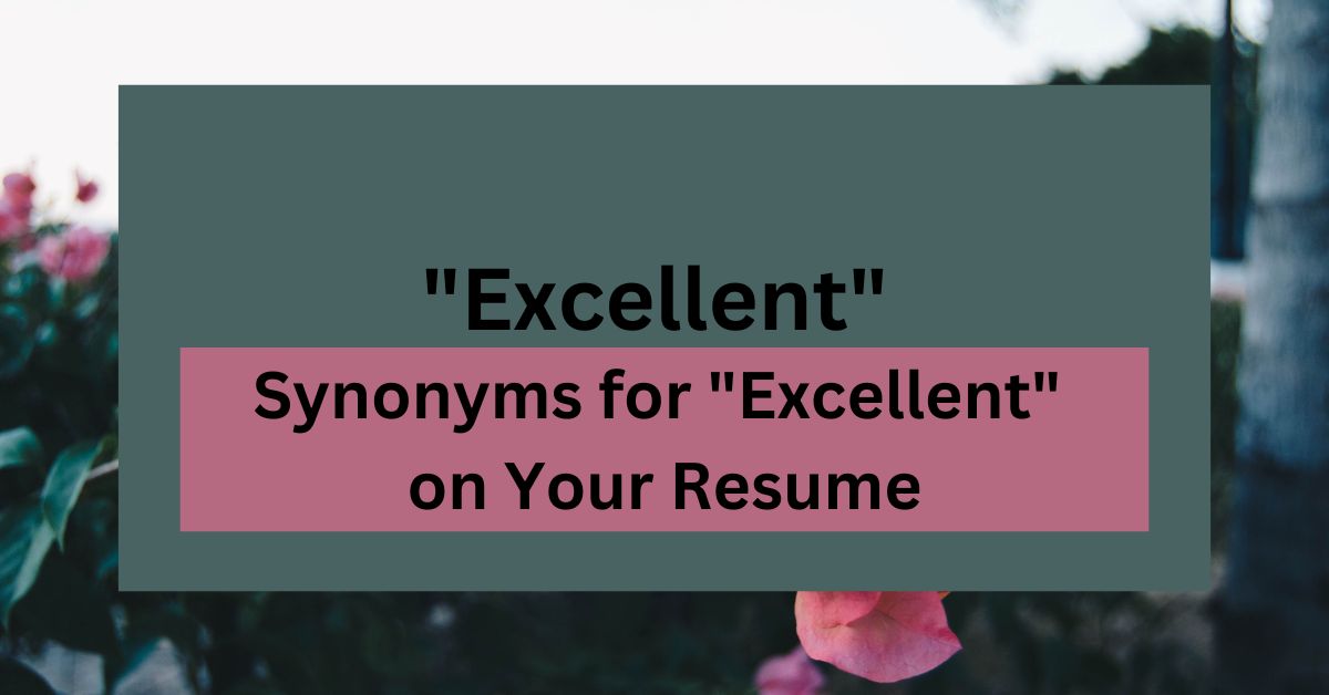 22 Synonyms for Excellent on Your Resume